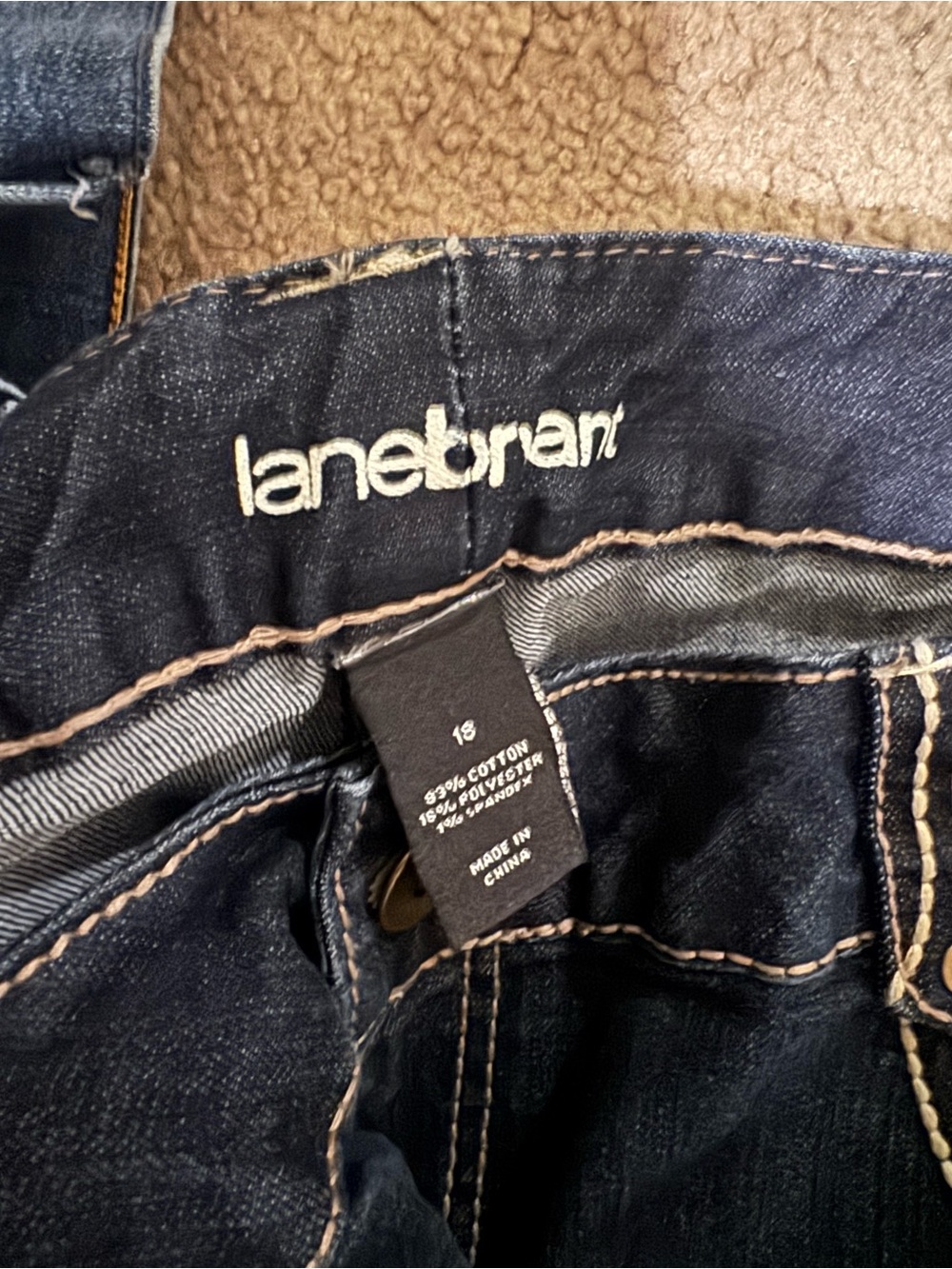 Lane Bryant Dark Wash Blue Women’s Jeans - Assorted Back Pocket Styles - Picture 3 of 3
